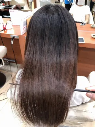 ロング コテ巻き風パーマ/ 髪質改善/河島恭平のヘアスタイル