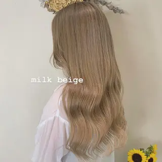 ロング カラー Blue 髪質改善 💎松藤 莉奈のヘアスタイル