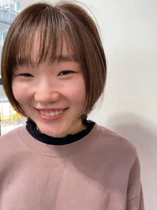 ショート カラー ヘアアレンジ 田中 あやなのヘアスタイル