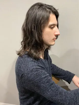 セミロング メンズ 🫧似合わせヘア/ 副店長*千葉のヘアスタイル