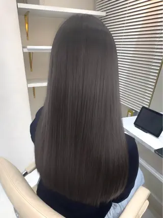 ロング カラー 縮毛矯正・髪質改善 人気No1🩶北島のヘアスタイル