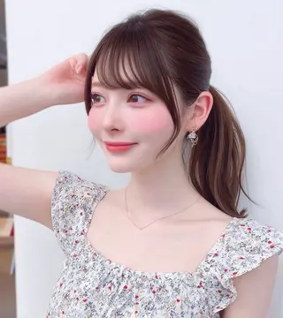 ロング 🎀mao🎀 顔周り/透明感カラーのマツエク・マツパデザイン