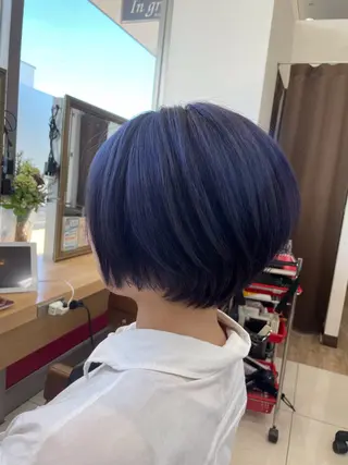 ショート カラー 💫カットパーマ💫 伊原虎太郎のヘアスタイル