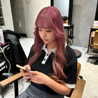 ロング カラー Natsuki/韓国 ボブ/レイヤーカットのヘアスタイル