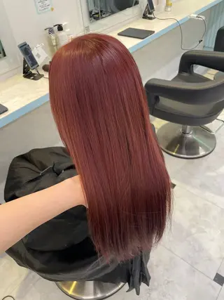 カラー 🍒♡艶髪暖色カラー saaya♡🍒のヘアスタイル