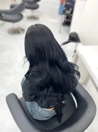 ロング カラー 韓国風暗髪レディ 🩶KOUMI🩶のヘアスタイル