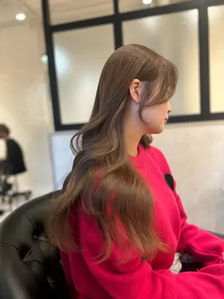 ロング カラー &chaLme   心斎橋所属・emi/髪質改善/ 韓国風/艶カラーのヘアスタイル