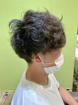 ショート パーマ メンズ特化💥荻窪 No.1柴田憲秀のヘアスタイル