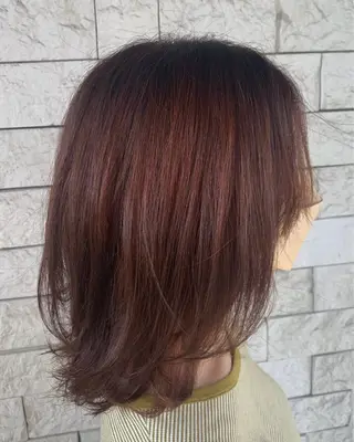 ミディアム AYL　hair桃花台所属・菅野 奏のヘアスタイル