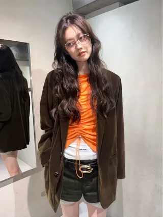 ロング カラー 透けるカラー🫧 Memi🎀のヘアスタイル