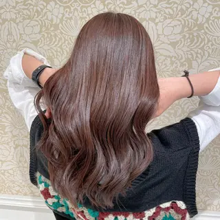 ロング カラー 暖色系カラー🍊 オオネヨシナリのヘアスタイル