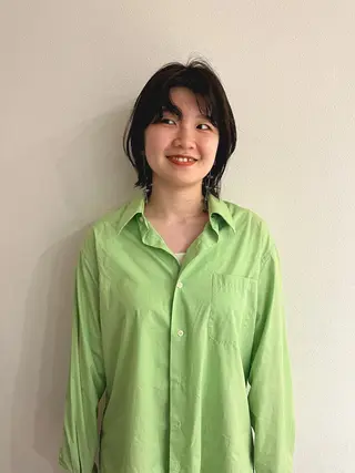 ミディアム パーマ メンズハイトーン/栄 /イトウタケルのヘアスタイル