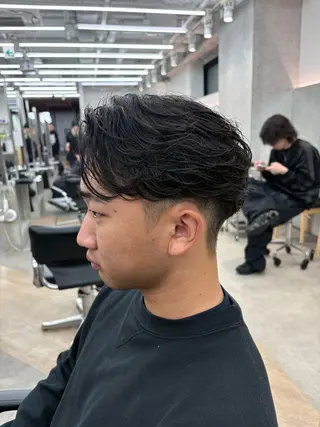 パーマ メンズ 🌀toa/波巻き✨ /メンズパーマ／栄のヘアスタイル