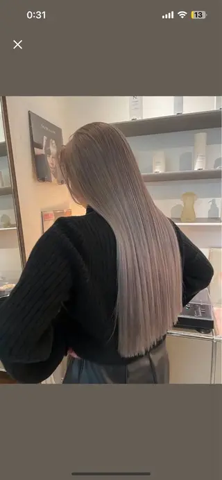 ロング カラー Ravo所属・キラ/ハイトーン/ 天神美容室のヘアスタイル