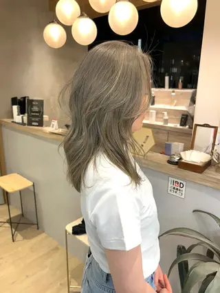 セミロング 🩵縮毛矯正/ブリー チ/髪質改善/いつかのヘアスタイル