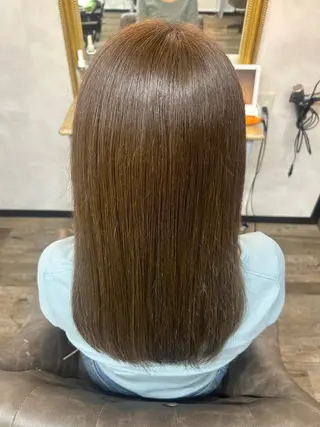 セミロング 🌼髪質整形& 艶カラー🌼珠理のヘアスタイル