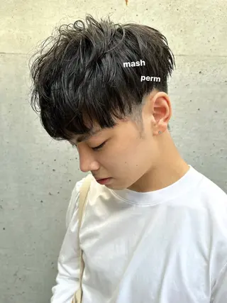 パーマ メンズ v-lab studio所属・韓国レイヤーカット/ 艶カラー/ noaのヘアスタイル