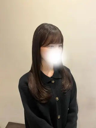 ロング 韓国レイヤーカット/ ハイトーン/マアヤのヘアスタイル