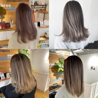 ロング カラー かわさき ともやのヘアスタイル