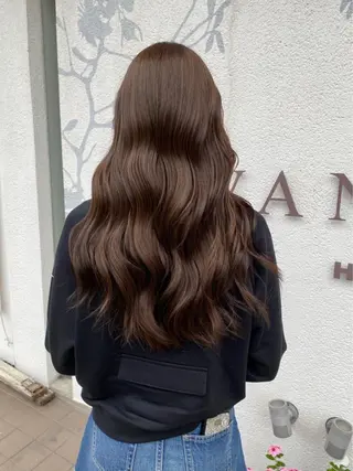 ロング カラー 一樹ハイトーン/ブリ ーチ/透明感カラーのヘアスタイル