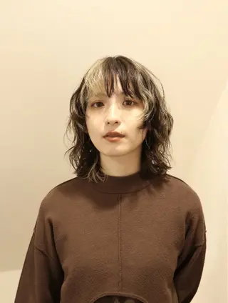 ミディアム カラー ALBUM  池袋所属・来美 / クルミのヘアスタイル