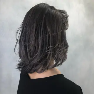 ミディアム カラー ORIKA 美容室のヘアスタイル