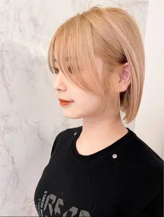 ミディアム ☆ハイトーン口コミ◎ WiLL/京橋のヘアスタイル