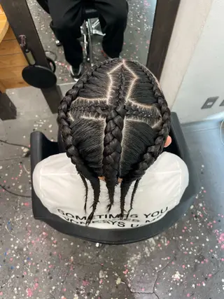 ヘアアレンジ メンズ Lehua   (レフア)所属・MEI/ブレイズ/ コーンロウ/茅ヶ崎のヘアスタイル