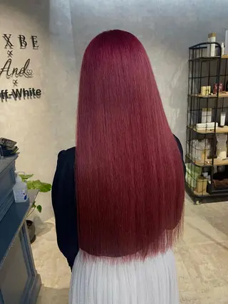 ロング カラー オフホワイトアンドなんば所属・福西 洋斗のヘアスタイル