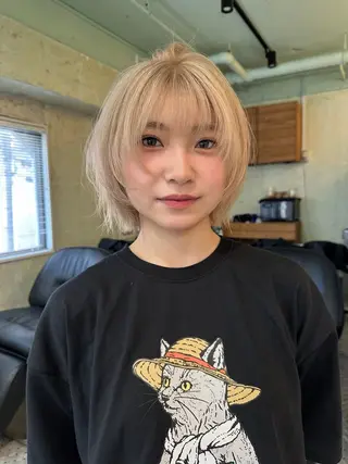 ミディアム カラー AR.MARA hair  studio所属・ウェーブパーマ サトウヒカルのヘアスタイル