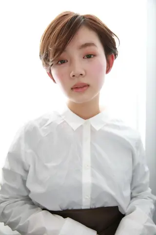 ショート カラー パーマ ヘアアレンジ 山下 直人のヘアスタイル