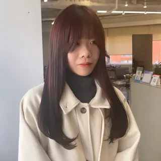 ロング カラー Rui/透明感カラー 暖色/レイヤーカットのヘアスタイル