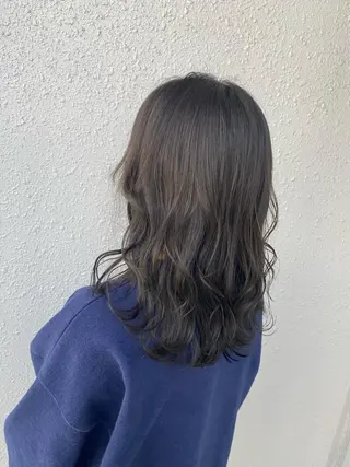 セミロング カラー 後藤紗英/髪質改善 /オリーブベージュのヘアスタイル