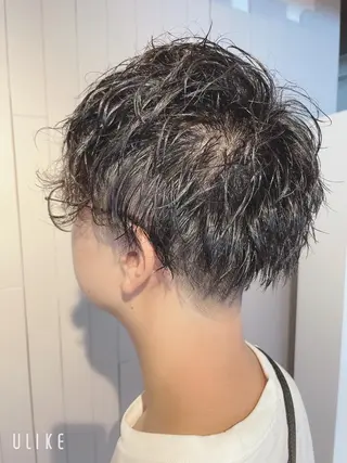 ショート パーマ メンズ ❣️モードケイズ塚口 和田一将のヘアスタイル