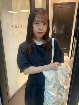 セミロング カラー riria/ボブ /ブラウンカラー🎀のヘアスタイル