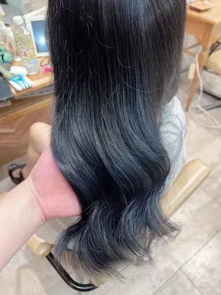 ロング カラー Qmee所属・Shun 透明感カラ ー/似合わせカットのヘアスタイル