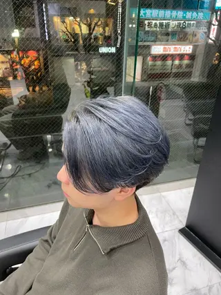 カラー メンズ 🐥くまがい💛 ダブルカラー／パーマのヘアスタイル