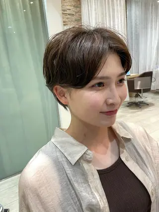 ショート 韓国レイヤー🇰🇷 ReLien西大寺店のヘアスタイル