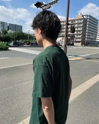 ショート パーマ メンズ Basis 田口豪司のヘアスタイル