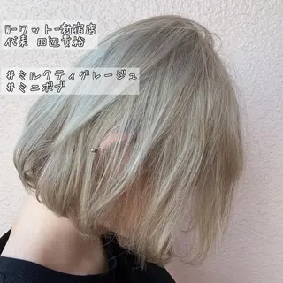ミディアム カラー パーマ ヘアアレンジ 🫧代表/新宿駅近/ 限定価格🫧田辺貴裕のヘアスタイル