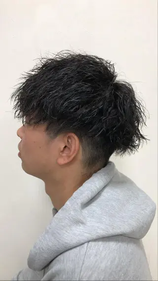 ショート パーマ メンズ 髪質改善ケア特化 石田のヘアスタイル