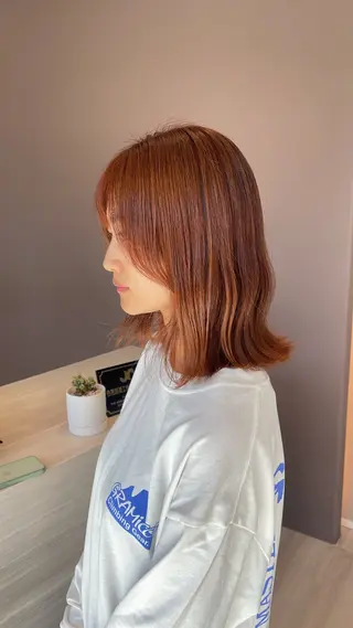 ミディアム カラー 岐阜/各務原 スタイリスト🎀のヘアスタイル