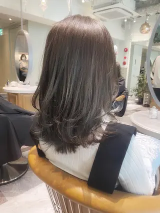 ミディアム カラー カットモデル募集 艶カラー/ユウトのヘアスタイル