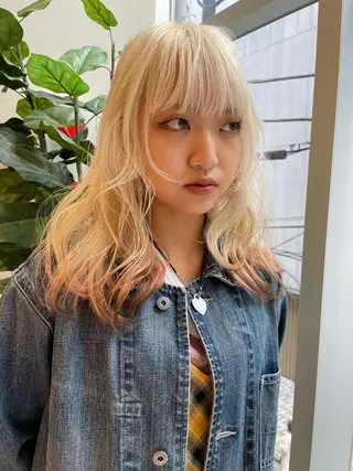 ミディアム カラー SALOWIN所属・ブリーチ✍️ ボブ✨レイヤーのヘアスタイル