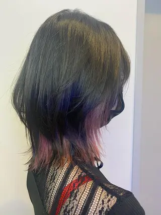 ミディアム カラー scene.池袋所属・scene. haraのヘアスタイル