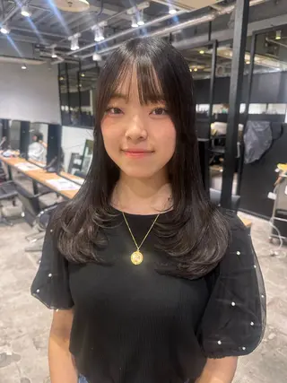 セミロング 🌷モア 🌷暖色カラー・ボブのヘアスタイル