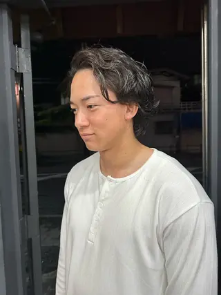 ミディアム パーマ 原田 侑鈴のヘアスタイル