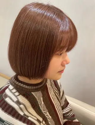 ミディアム カラー 輿水 崇旭のヘアスタイル