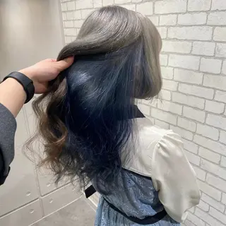 ロング ボブ/レイヤー/ ダブルカラー/みのりのヘアスタイル