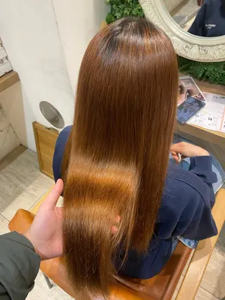 ロング カラー 💙mai🫧 縮毛矯正・ハイライトのヘアスタイル